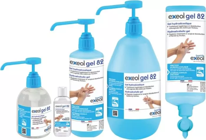 Gel idroalcolico Sodel Exeol Gel 82