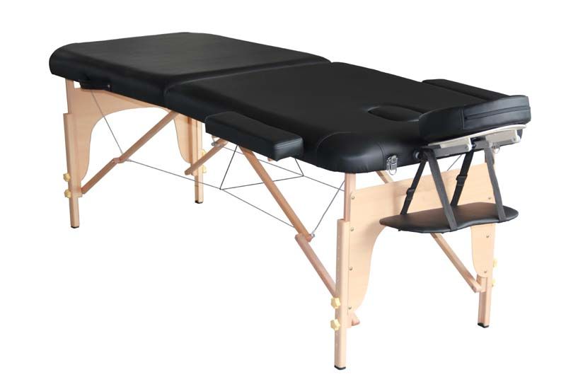 Vendita lettino da massaggio pieghevole in legno Mediprem Eco Pro Nero